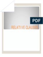 Relative Clauses Relative Clauses