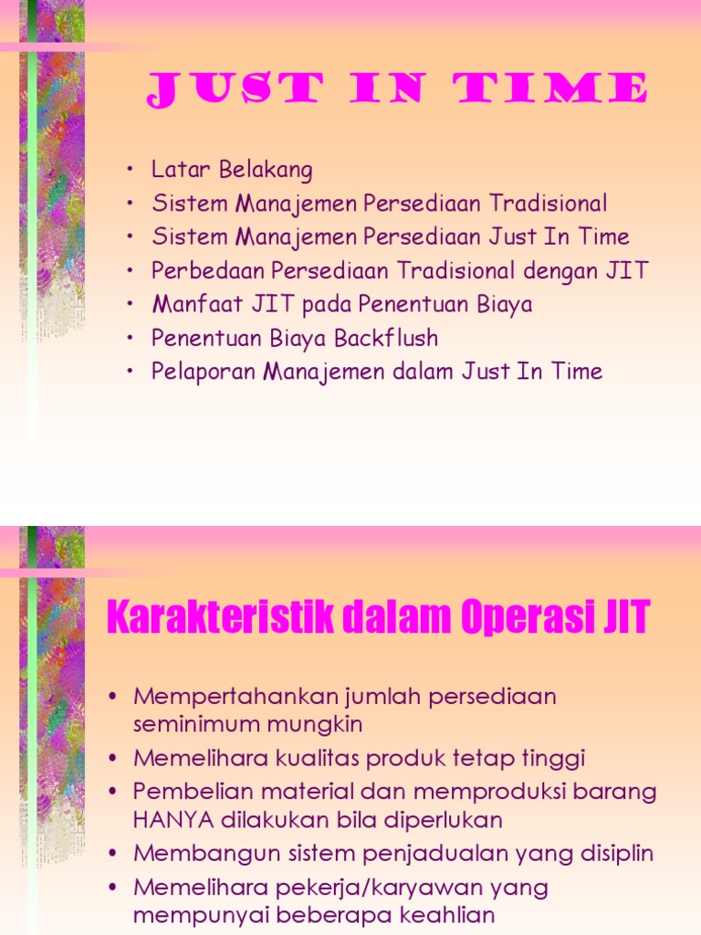 16 Bab 12 Just In Time