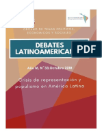 Crisis de representación y populismo en américa latina