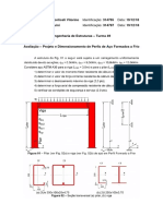 Avaliação - Projeto e Dimensionamento de Perfis de Aço Formados a Frio