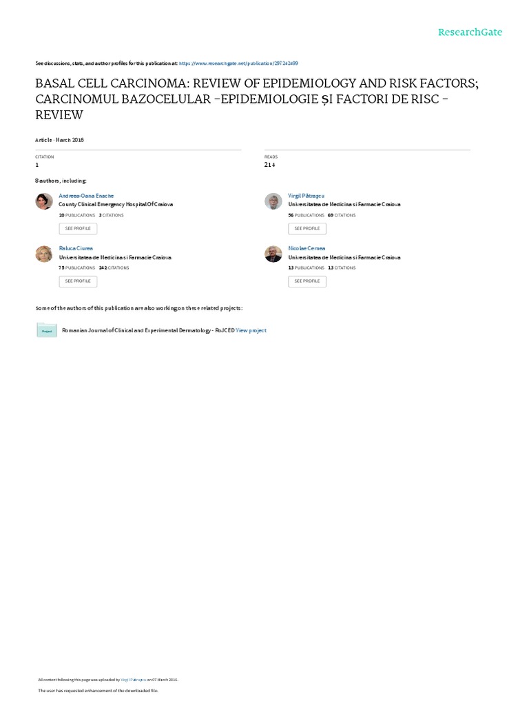 BCC Risk Factor | PDF | Carcinogenesis | Skin Cancer