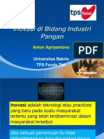 Tantangan Inovasi Di Bidang Industri Pangan