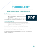 Hydropower Measurement Manual: Head & Flow