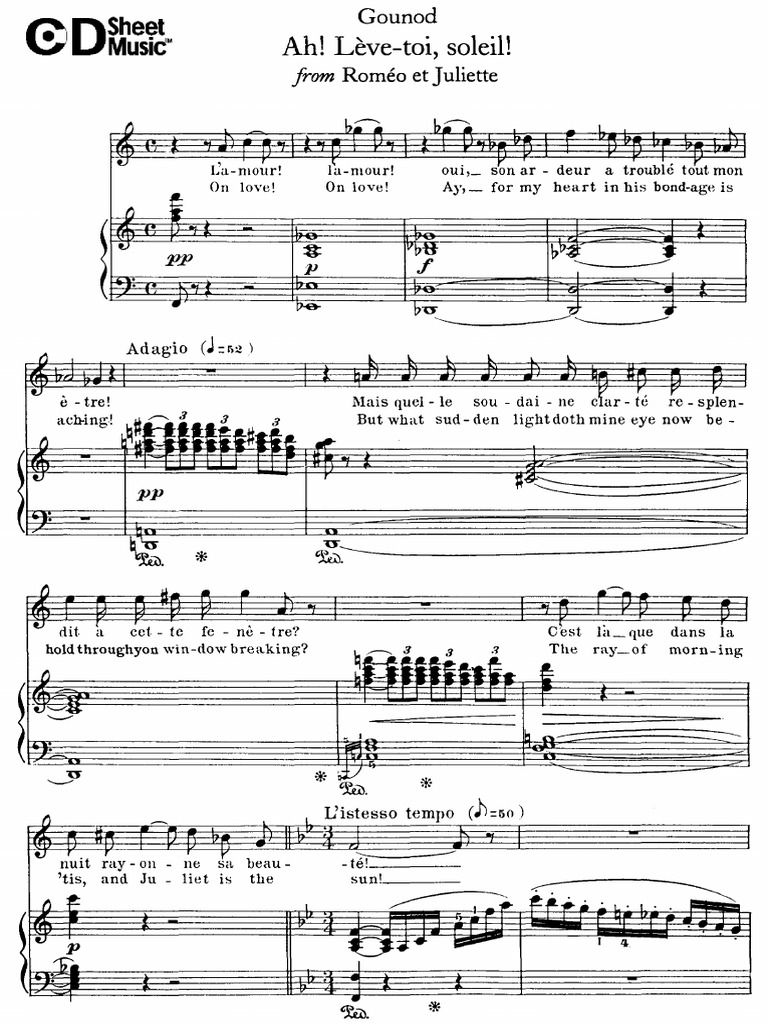 Ah Léve Toi Soleil Gounod Pdf