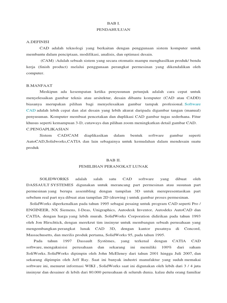 Contoh CAD CAM Final | PDF | Seni | Komputer