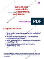 CH 21 Managing Digital Communications Dr. a Haidar @ FALL 17-18