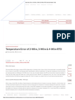 Temperature Error of 2-Wire, 3-Wire & 4-Wire RTD Instrumentation Tools