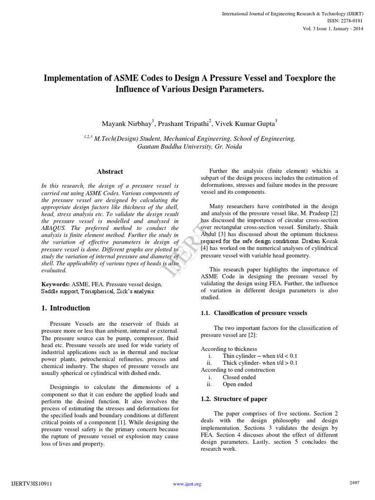 Asme Codes Usage | PDF | Stress (Mechanics) | Finite Element Method