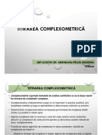 Curs 14 - Titrarea Complexometrica