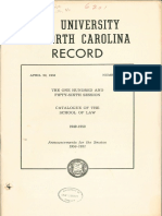 The University of North Carolina Record 1949-1950