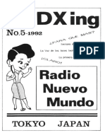 LA DXing No.5 (Radio Nuevo Mundo, 1992, Japón)