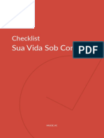 Checklist para colocar sua vida sob controle em 4 áreas