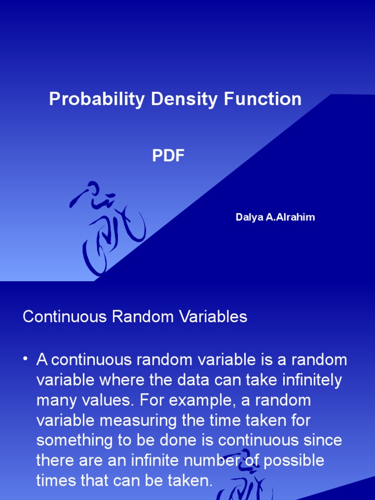 Probability Density Function | PDF