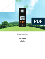 Digital Lux Meter: User Manual