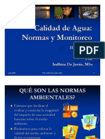 Calidad Del Agua Normas y Monitoreo