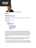 Desistir Da Paz Bento Domingues