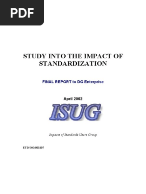Forms Of Standardization Impact Of Standards Pdf Pdf Standardization Innovation
