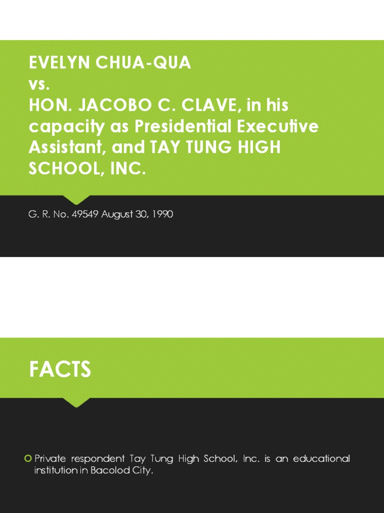 ChuaQua vs. Clave PDF Appeal Employment