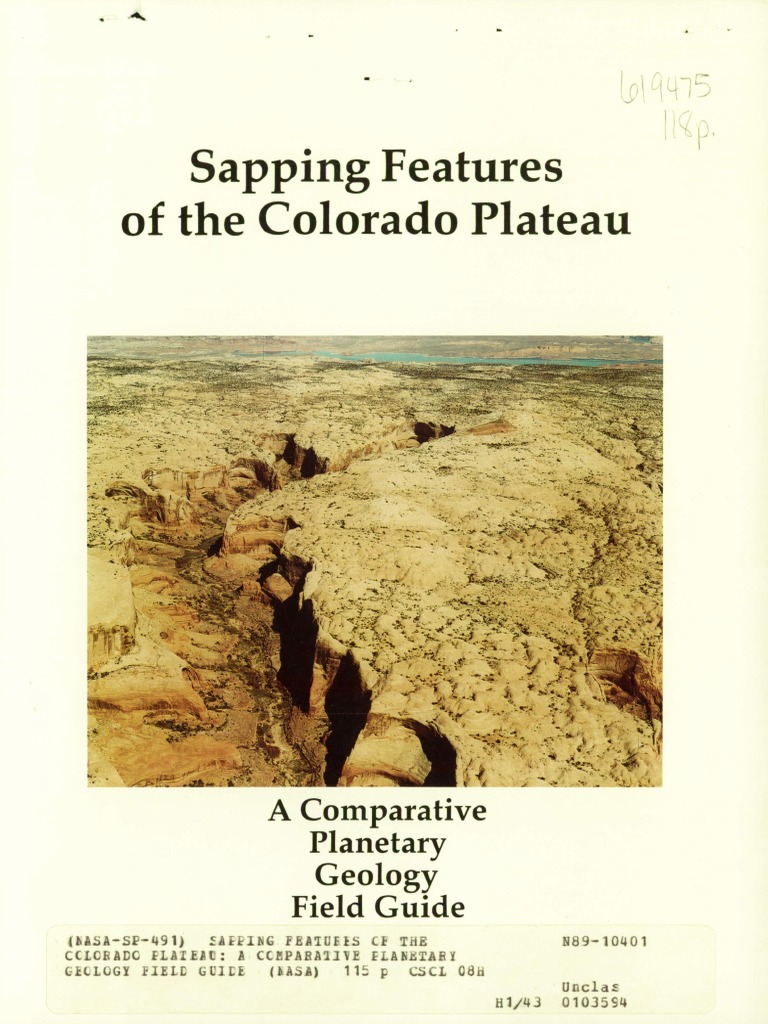 Geomorphology Sapping Features Colorado Plateau Howard 1988 | PDF ...