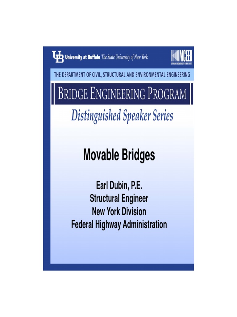 Movable Bridges for Engineers | PDF | Bridge | Frequency