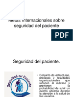 Metas Internacionales Sobre Seguridad Del Paciente