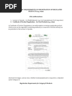 FDA Certificate of Product Registration Guide | PDF | Pro Forma | Food ...