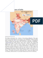 Earthquake Zones of India