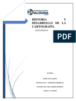 Historia y Desarrollo de La Cartografia