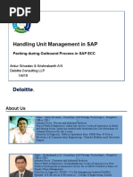 Handling Unit Management in SAP Packing During Outbound Process