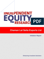 Chaman Lal Setia Exports Ltd fundamentals remain intact