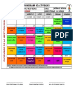 Cronograma de Actividades Diciembre