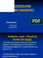 Procedure Javnih Nabavki IPA - R. Burzan