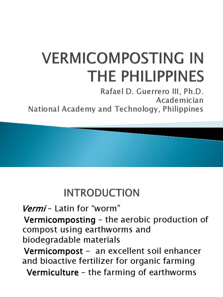Vermicomposting in the Philippines Overview | PDF | Compost ...