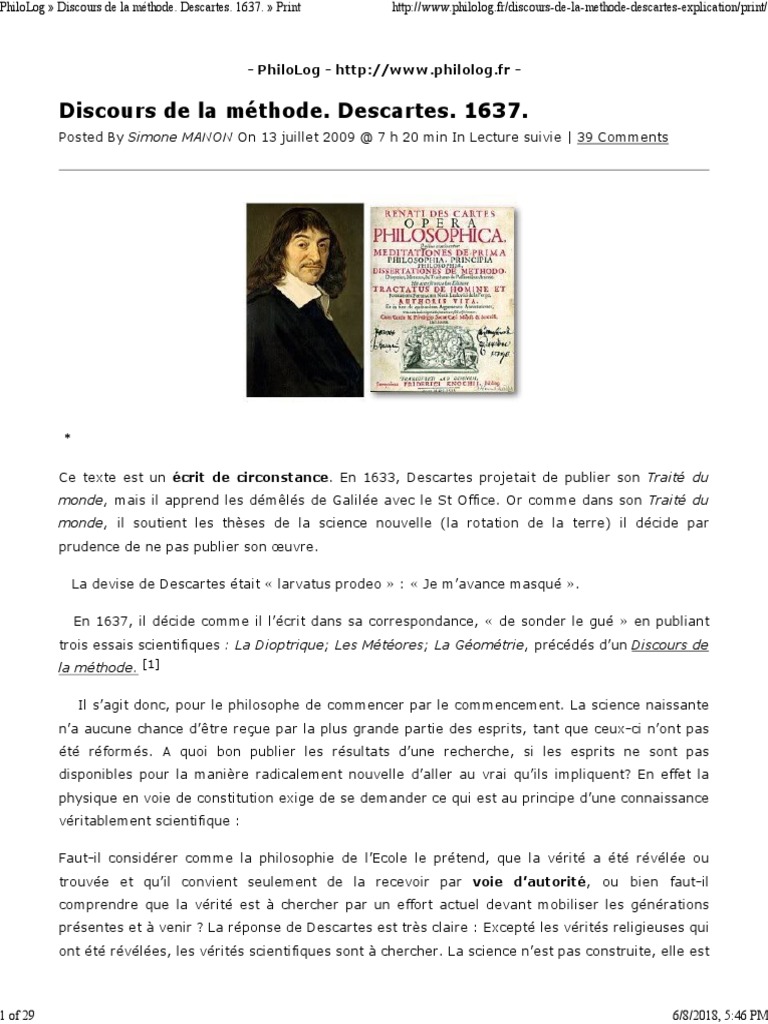 Descartes Rene Descartes Science