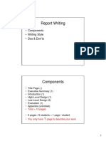 Components of Report