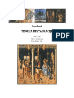 Teorija Restauracije PDF