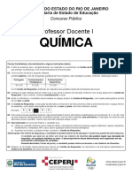 Prova de Quimica SEEDUC 2013