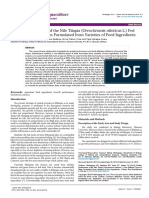 Growth Performance of The Nile Tilapia Oreochromis Niloticus L Fed Different Types of Diets Formulated From Varieties of Feed Ingredients 2155 9546