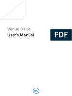 Venue 8 Pro: User's Manual