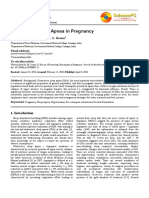 Obstructing Sleep Apnea in Pregnancy: Journal of Anesthesiology