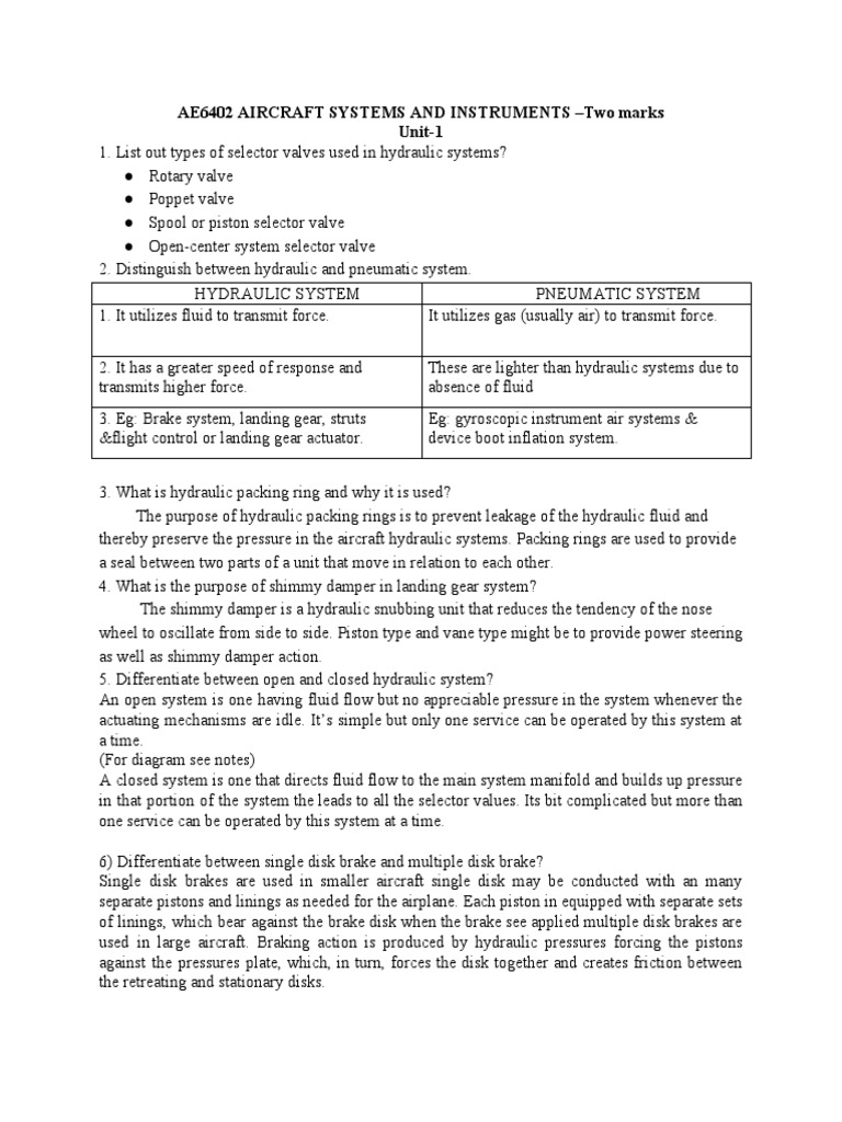 Minimum Of Two Marks Question Ae6402 Jet Engine Airspeed