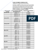 HOME HELP PAYMENT SCHEDULE 2019 Michigan Department of Health and Human Services