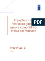 Impactul Crizei Re in Rep. Moldova