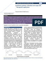 Curcumin Nano Drug Delivery Systems: A Review On Its Type and Therapeutic Application