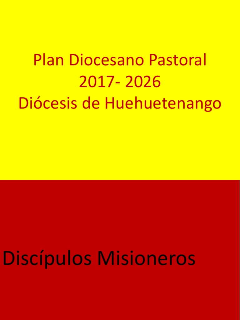 Plan Diocesano Pastoral | Descargar gratis PDF | Evangelización ...