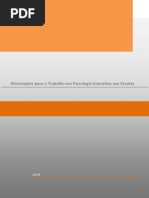 Orientações de trabalho psicologia educativa nas escolas