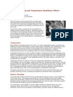 Relative Humidity and Temperature Guidelines: What's Happening? By: Stefan Michalski