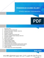 Pendidikan Agama Islam V: Stikes Madani Yogyakarta