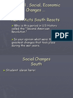 Political Social Economic Changes