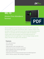 Wireless Time Attendance Terminal: Features